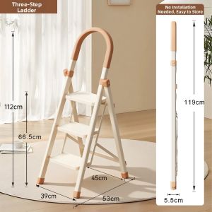 Hotata | Adjustable Folding Household Step Ladder