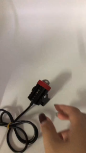 BIAO ไฟสปอร์ตไลท์ สำหรับมอเตอร์ไซค์และรถยนต์ ไฟหน้ารถ หัวเลนส์มีวงแหวนสีแดง ไฟ2สี ขาวเหลือง 12/24V