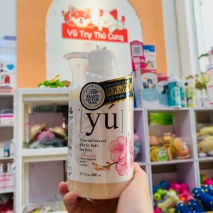 Sữa tắm Yu cho chó mèo 400ml - Khử mùi tốt lưu hương lâu mềm mượt lông thú cưng