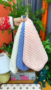 【✅SG stock】Quick Drying Hand Towel / Hanging Towel / Soft Comfy Absorbent / Soft Coral Fleece / Kitchen Bathroom Hand Towel