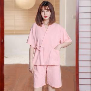 Pure Cotton Sauna Suit for Men And Women Large Size Bathing Costume Couples Massage Sweat Steam Clothes High End Womens Clothing