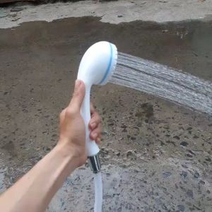 [Trọn bộ tay sen tắm]Tay sen tắm chất liệu nhựa dây cấp nước dài 140cm sợi lưới ốc vít tắc kê