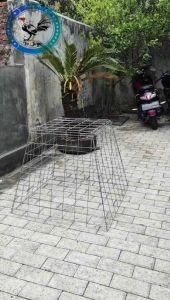 Kurungan Trapesium Galvanis 80x70x50 cm GRADE A / kandang ayam trapesium ayam pisau