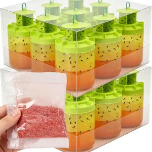 Outdoor Fly Trap Telescopic Insect Catcher Bee Trap Reusable Plastic Fly Catcher Bottle For Orchard Garden Outdoor Bee Trap