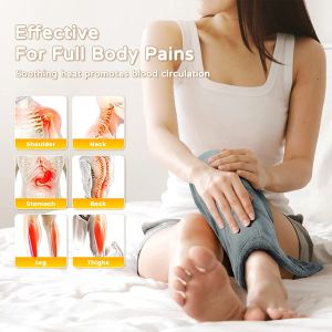 MOFAJIANG 60cm*30cm Electric Physiotherapy Heating Pad Blanket Timer Physiotherapy Heating Pad Fast Relief Pain for Shoulder Neck Back Spine Relax Muscle Temperature Dimming Damp Dry Heat Therapy
