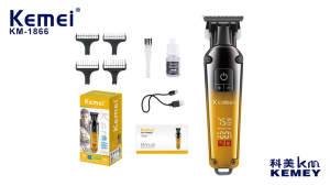 KEMEI KEMEI KM-1866 Hair Clipper Kit Cordless Rechargeable Stainless Blades Hair Cut