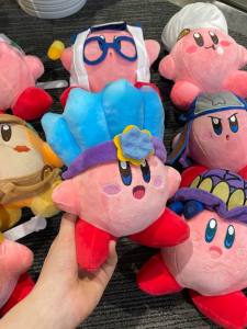 Limited Edition Star Kirby Doll Costume Plush Toy Zipper Cartoon Children Medium Size Collectible Figurine Soft PP Cotton Filled