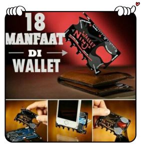 Survival Wallet Ninja 18 in 1 Multifungsi