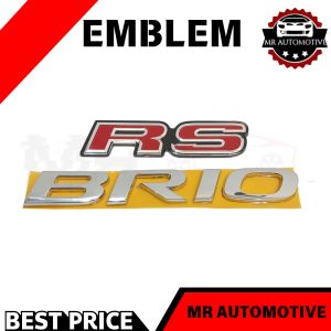 Emblem Logo Tulisan Honda Brio RS Original Best Seller
