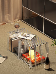 Mid-century Modern 304 Stainless Steel Storage Shelf