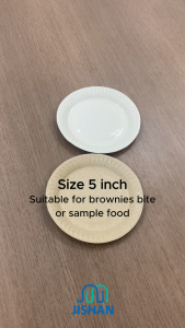 [50pcs] CHEAPEST Paper Plate 5/6/7/8/9/10 inch Disposable Brown and White Food Tray Party Pingan Kertas 纸碟纸盘