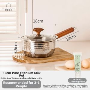 MODERN SWEETHOME | Titanium Non-Coated Non-Stick Noodle Pot Snowpot