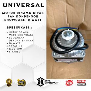 Motor Dinamo Kipas Fan Kondensor Showcase 10 Watt