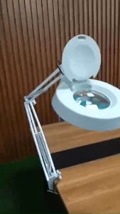 Kính lúp kẹp bàn có đèn led cho ngành công nghiệp model LT-86A 10X (thấu kính phổ thông)