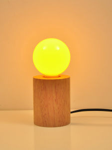 Real Wood E27 Screw Base Lamp Holder Home Use Table Lamp with Switch Cable Ceramic Material Square Shape Absorption Fixed