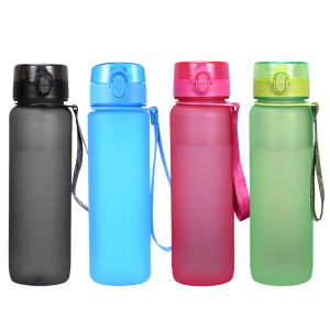 1000ML Sports Water Bottle Drink Bottle Leak Proof Outdoor Travel Portable Gym Fitness Jugs with Strap