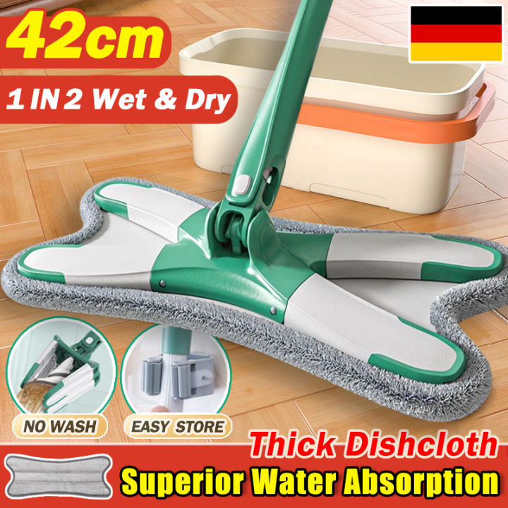 Multifunction Mop Multifunction Microfiber Mop 360° Rotatable With Squeezer Free Hand Wet ...