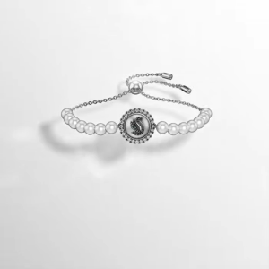 💖Swarovski💖Swarovski Swan black diamond pearl bracelet S925 sterling silver womens fashion bracelet hypoallergenic non-allergenic Valentines Day gift birthday gift for girlfriend bestie