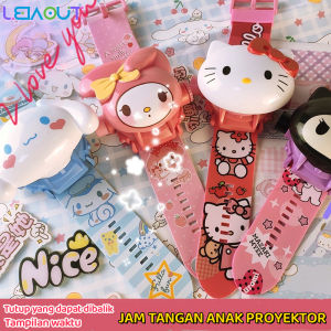 Leiao【🚀Indonesia+Ready✔️】Jam Tangan Proyektor Kartun Anak Flip Jam Tangan Elektronik 24 Kind Jam Tangan Proyektor Gambar Hadiah Mainan Bercahaya Menyenangkan Siswa