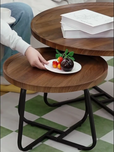 SiamHome Steel Structure Combined Coffee Table Set Small round Table Side Table Living Room Sofa Balcony Coffee Table Meja kopi bundar 圆茶几