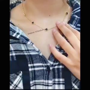 KALUNG TITANIUM BLV 05 PERHIASAN ANTI KARAT & ANTI LUNTUR (COD)