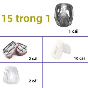 Mặt Nạ Phòng Độc Chống Bụi Toàn Mặt 6800 Dùng Trong Công Nghiệp Sơn Phun Có Bộ Lọc Khí Hóa Chất Bảo Vệ An Toàn Chống Formaldehyde.