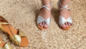 LUCIA - Sepatu Dansa Latin/ Line Dance Tali Heels