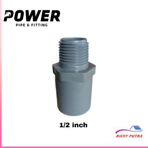 Powermax sok drat luar 1/2 3/4 1 inci VALVE SOCKET SDL COD