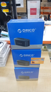 ORICO 6218US3 HDD Docking USB3.0 โอริโก้ด๊อกกิ้ง สำหรับHDD/SSD ขนาด2.5"3.5" (ไม่รวมHdd) สีดำ 6218US3-US-BK-HW