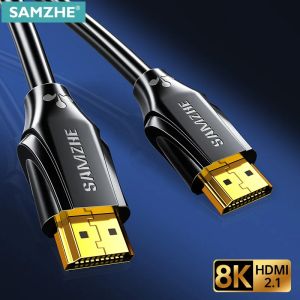 Cáp HDMI SAMZHE 8K/60Hz 4K/60Hz 48Gbps Với Dolby Atmos HDR10+ Cho Hub USB PS5 TV Box Cáp Chia Kỹ Thuật Số HDMI 2.1 Nam Nam