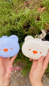 Bộ dụng cụ chăm sóc móng set bấm móng 4 chi tiết kèm hộp đựng hình gấu 2 màu cho bé Keroshop