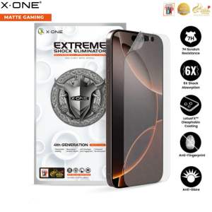 X.One® Hybrid Polymer Impact Screen Protector (Anti-Fingerprint + Gaming) for iPhone 16 Series