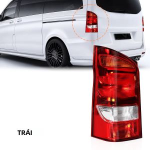 Cụm Đèn Hậu Mercedes-Benz Vito V-Class W447 2015-2022 Chất Liệu ABS Màu Đỏ Không Kèm Bóng Đèn Bên Trái/phải