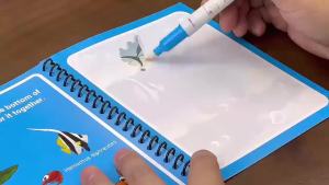 Reusable Magic Watercolor Painting Book Cartoon Animal Kid Drawing Toy Sensory Early Education Puzzle Painting Book For Children