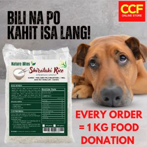Shirataki Dried Rice Nature Bites 1 Kilo (for every order we will donate at a local shelter)