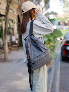 Gesidun Womens Travel Backpack Large Capacity Parachute Nylon Commuting Computer Bag Soft Handle Canvas Lining Zip Closure