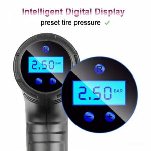 120W Car Automatic Tire Inflator Equipment Rechargeable Air Compressor Wireless Inflatable Pump Portable Digital LED Air Pump