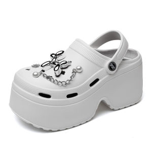 Ultra High Heels 8cm Wedding Shoes Thick Bottom Sandals Womens Summer Outdoor New Anti-Slip Beach Cool Slippers Hollow out