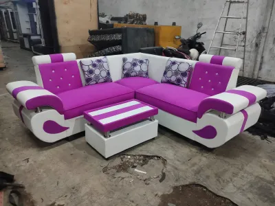 SOFA L SUDUT MINIMALIS UK 2m x 2m ( FREE ONGKIR 15KM )