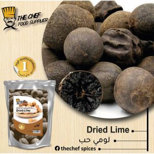 (HALAL) LUMI / DRIED LEMON / LIMAU NIPIS KERING / BLACK LIME / DRIED LIME / LOOMI NATURAL RAW ORIGINAL NASI ARAB 100G