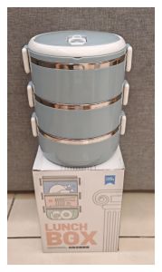 Multicolour Stainless Steel Lunch Box Food Double Layer 2 tier / 3tier Bekas Makanan Tingkat Tiffin bento Box Storage