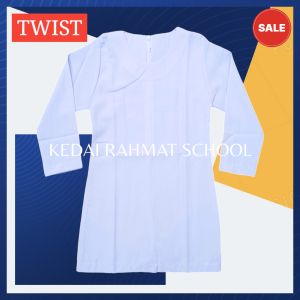 Baju Kurung Padang SD SMP SMA Bahan Sunwash Licin Twist TPA MDA Putri Seragam Sekolah