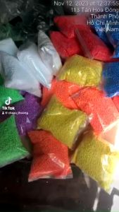 Bịch 10gram Hạt Xốp Màu Dùng Bỏ Hộp Quà Tặng ( Hộp nhỏ kích thước 7cmx7cmx7cm)