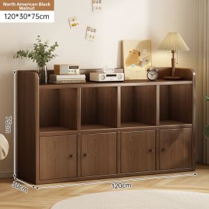 ZHUOHE | Multi-functional Wall-leaning Living Room Storage Cabinet Mid-century Style