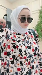 🌻 GAMIS flower Kancing Non Hijab Bahan Rayon