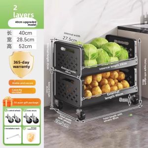 ZHIFAN | Multi-functional Kitchen Vegetable Storage Cart