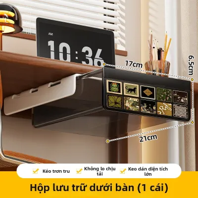 Tủ Hộc Lưu Trữ Dưới Bàn Không Cần Khoan Tiết Kiệm Không Gian