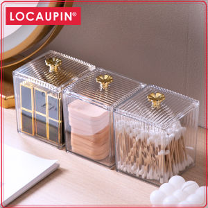 Locaupin Bathroom Bedroom Storage Mini Shape Storage Box Jewelry Organizer Pill Case Container Small Modular Storage Case