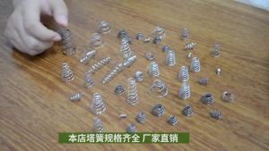 Tháp Lò Xo Lò Xo Lò Xo Nén Lò Xo Chùa Hình Nón Trở Lại 304 Chiều Dài Thép Không Thêu 1.0mm Đường Kính Dây Cơ Khí Áp Lực Dây Thép Lò Xo