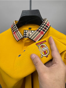 ผู้ชายฤดูร้อนใหม่ปักเสื้อโปโลแขนสั้นแบรนด์หรูอินเทรนด์ Casual เสื้อยืด Breathable TOP เสื้อผ้าผู้ชาย